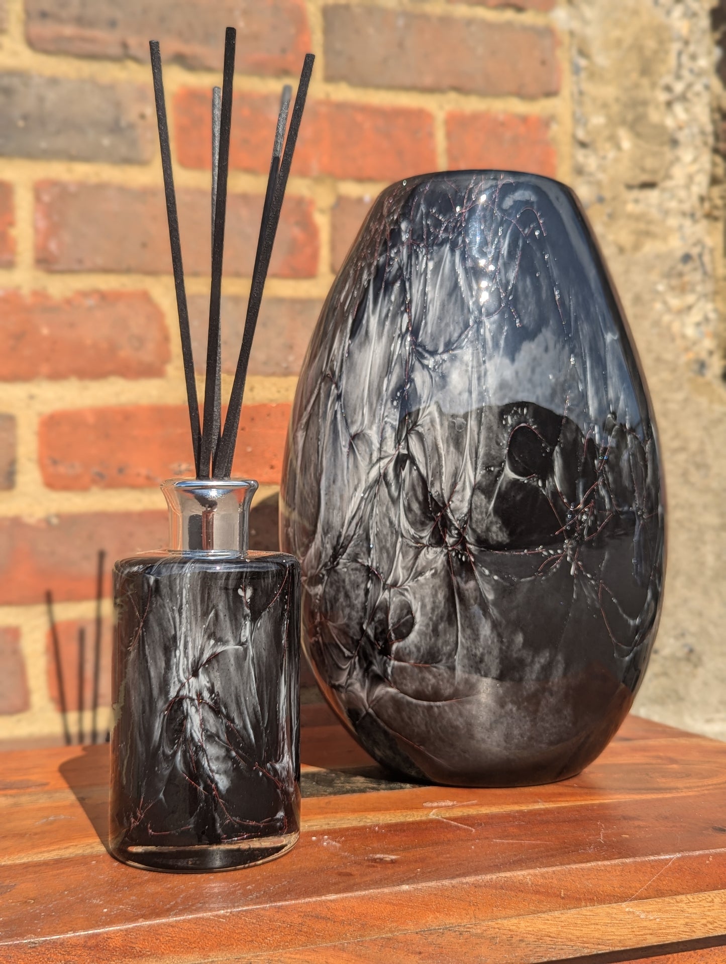 Large Cylinder Reed Diffuser - Black Marble