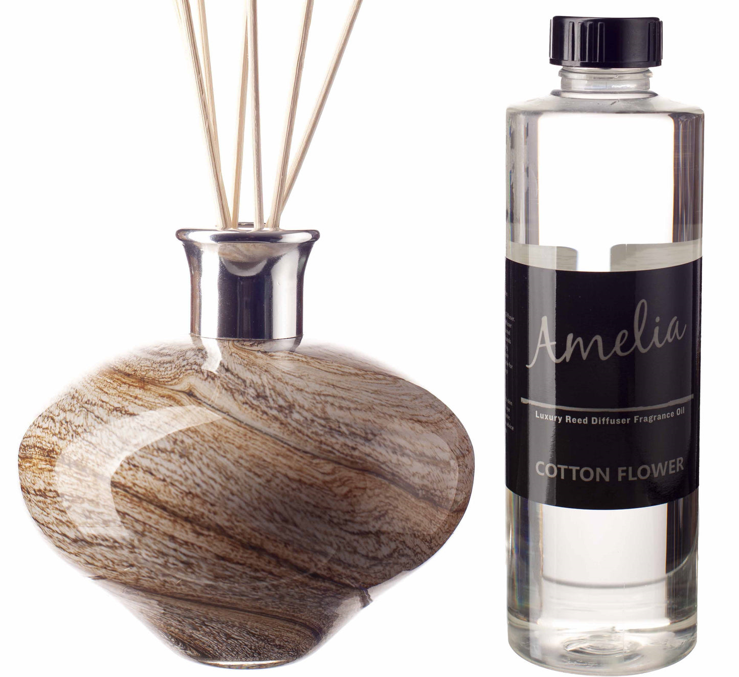 Oval Reed Diffuser - Natural Stone