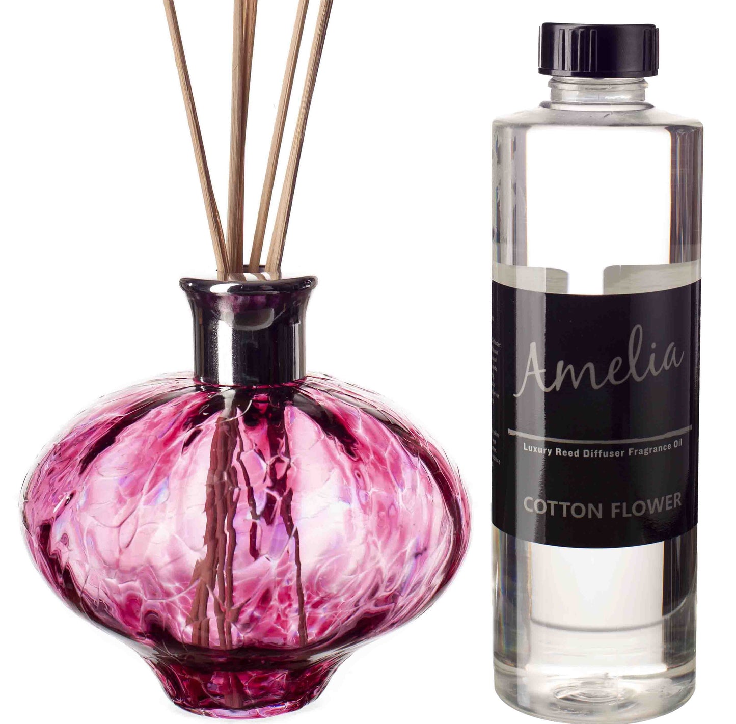 Oval Reed Diffuser - Optical Pink Clear