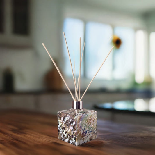 Square Reed Diffuser - Silver & White