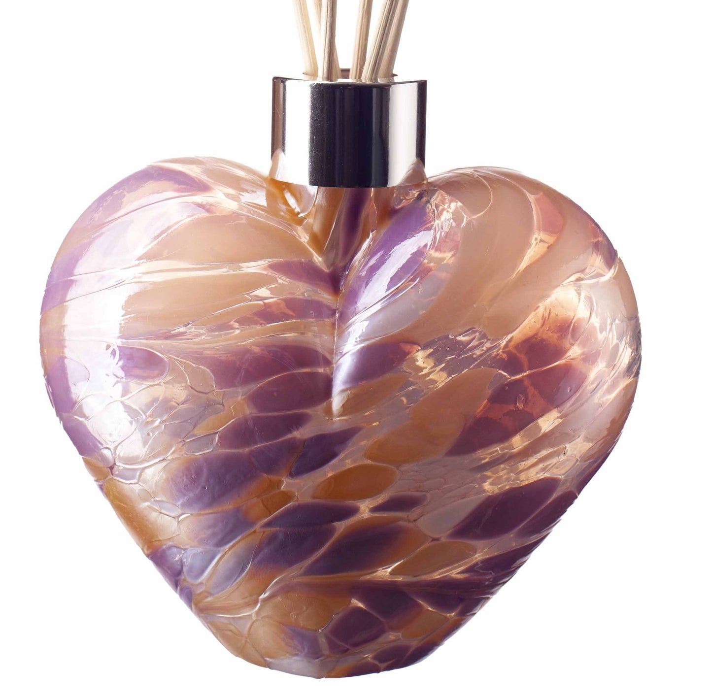 Heart Reed Diffuser - Violet, Peach and White