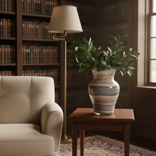 Urn Vase Large 26cm -Smoked Meadows