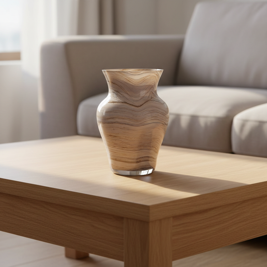 Urn Vase Large 26cm - Natural Stone