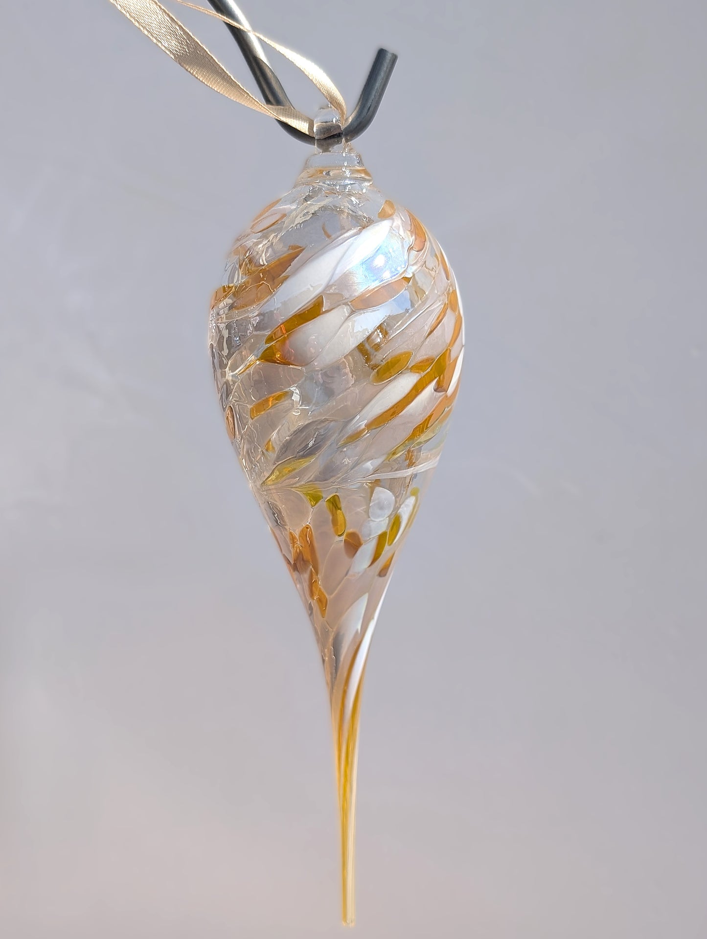 Birthstone Hanging Teardrop 20cm April