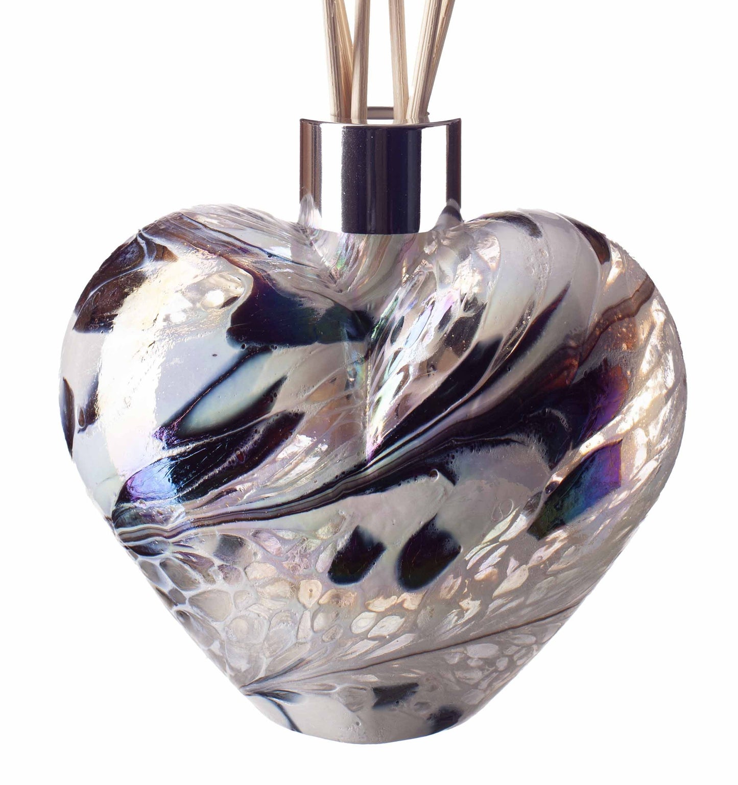 Heart Reed Diffuser - White & Grey Frosted