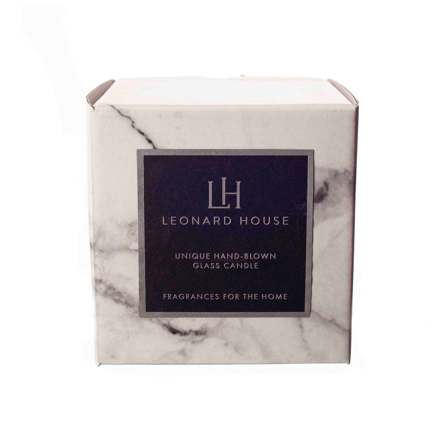 Black Raspberry & Peppercorn Soy Wax Candle in Auburn Marble Glass Jar