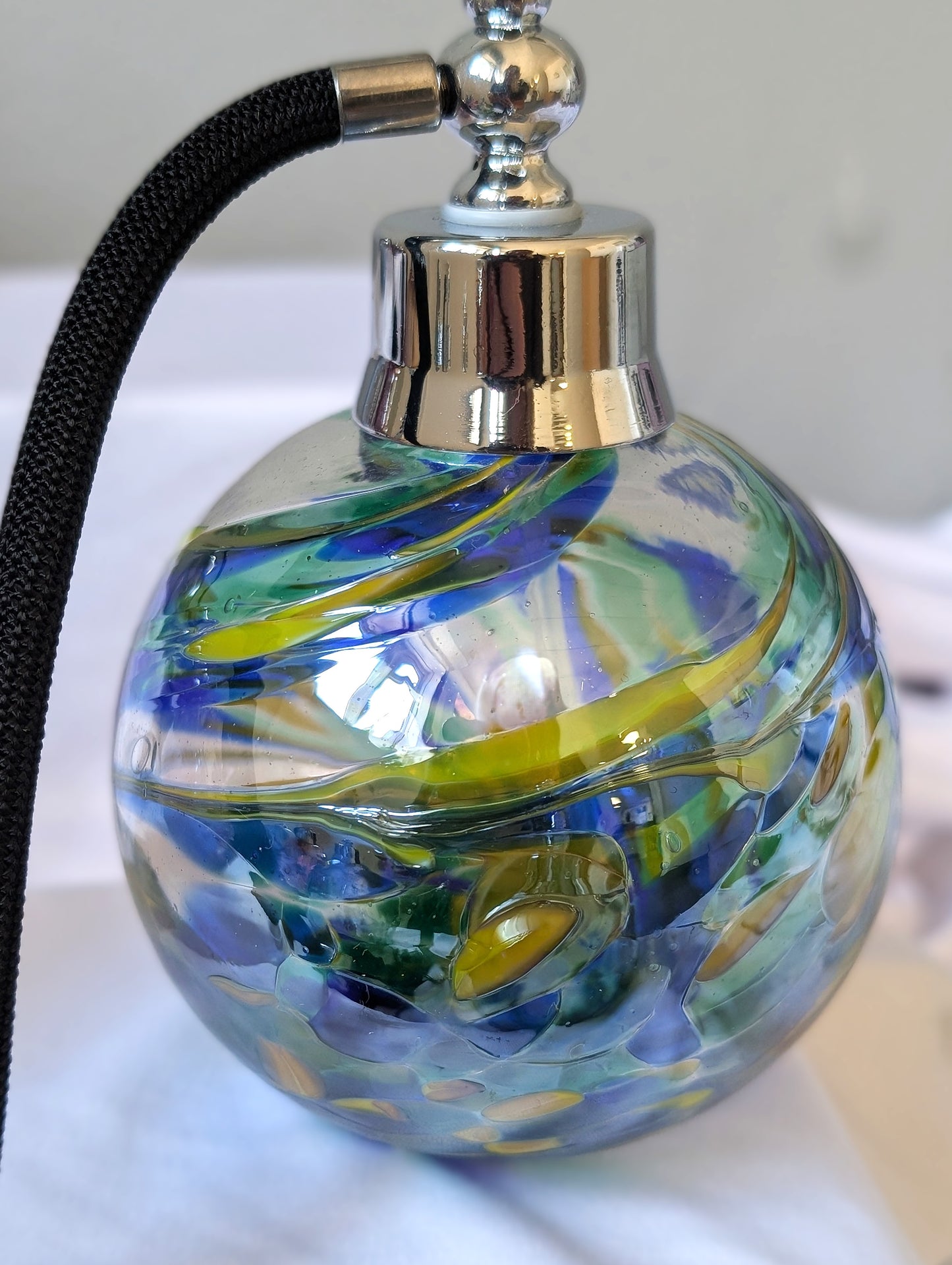 Vintage Glass Perfume Atomiser Bottles Birthstone