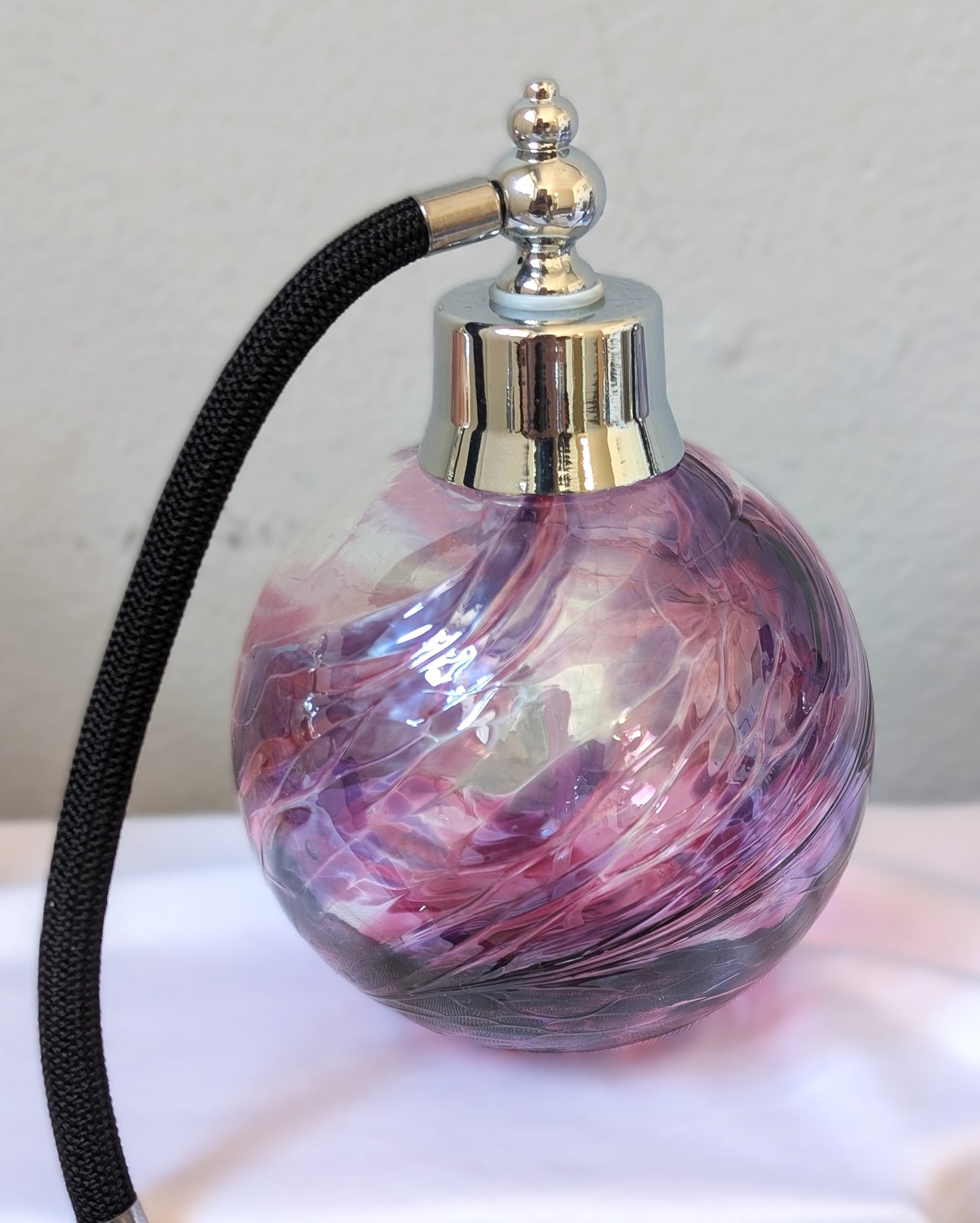 Vintage Glass Perfume Atomiser Bottles Birthstone