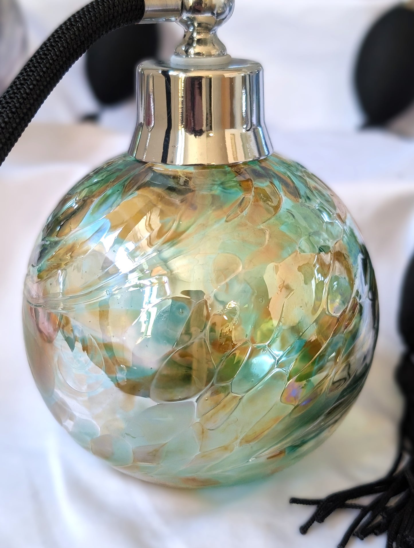 Vintage Glass Perfume Atomiser Bottles Birthstone