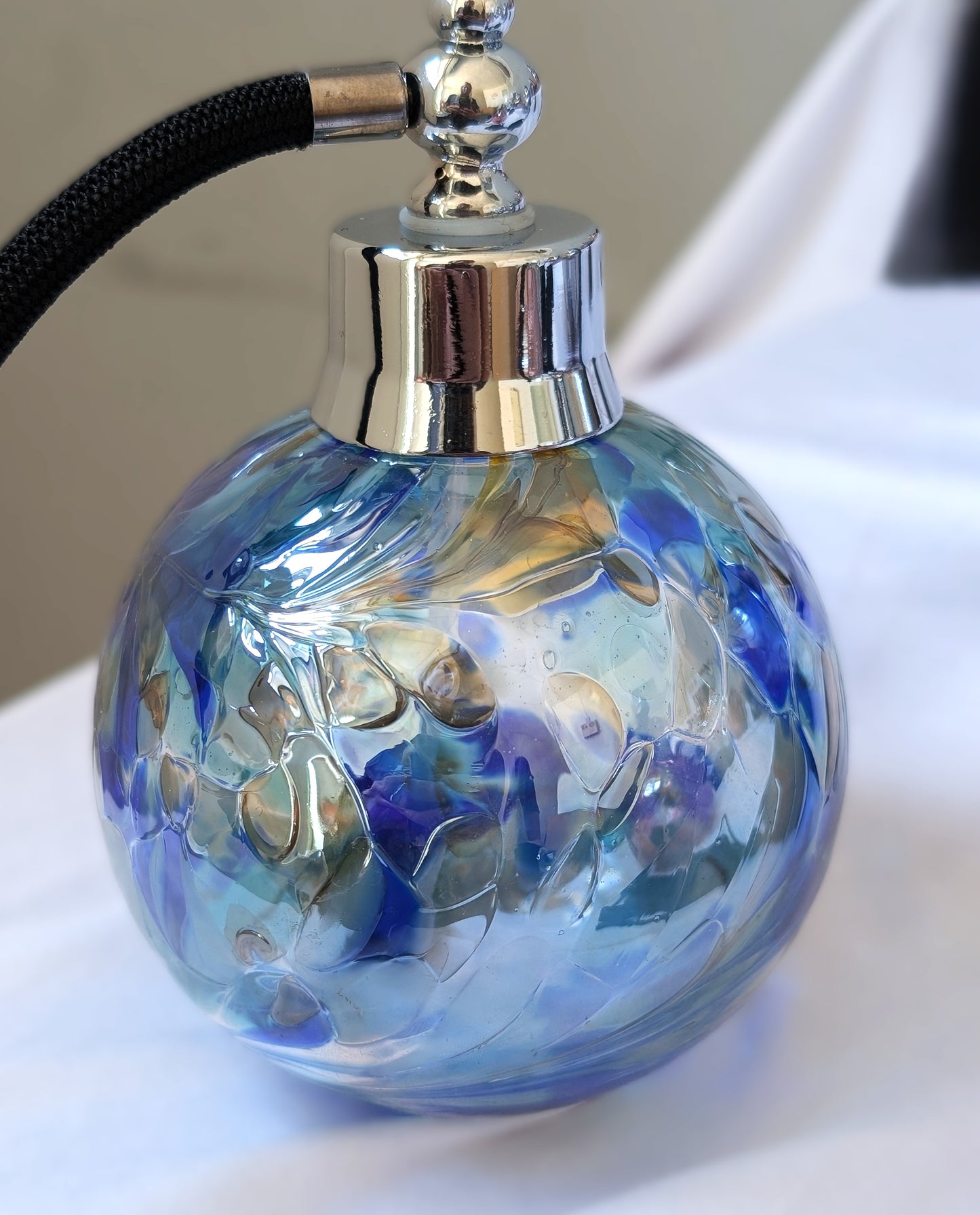 Vintage Glass Perfume Atomiser Bottles Birthstone