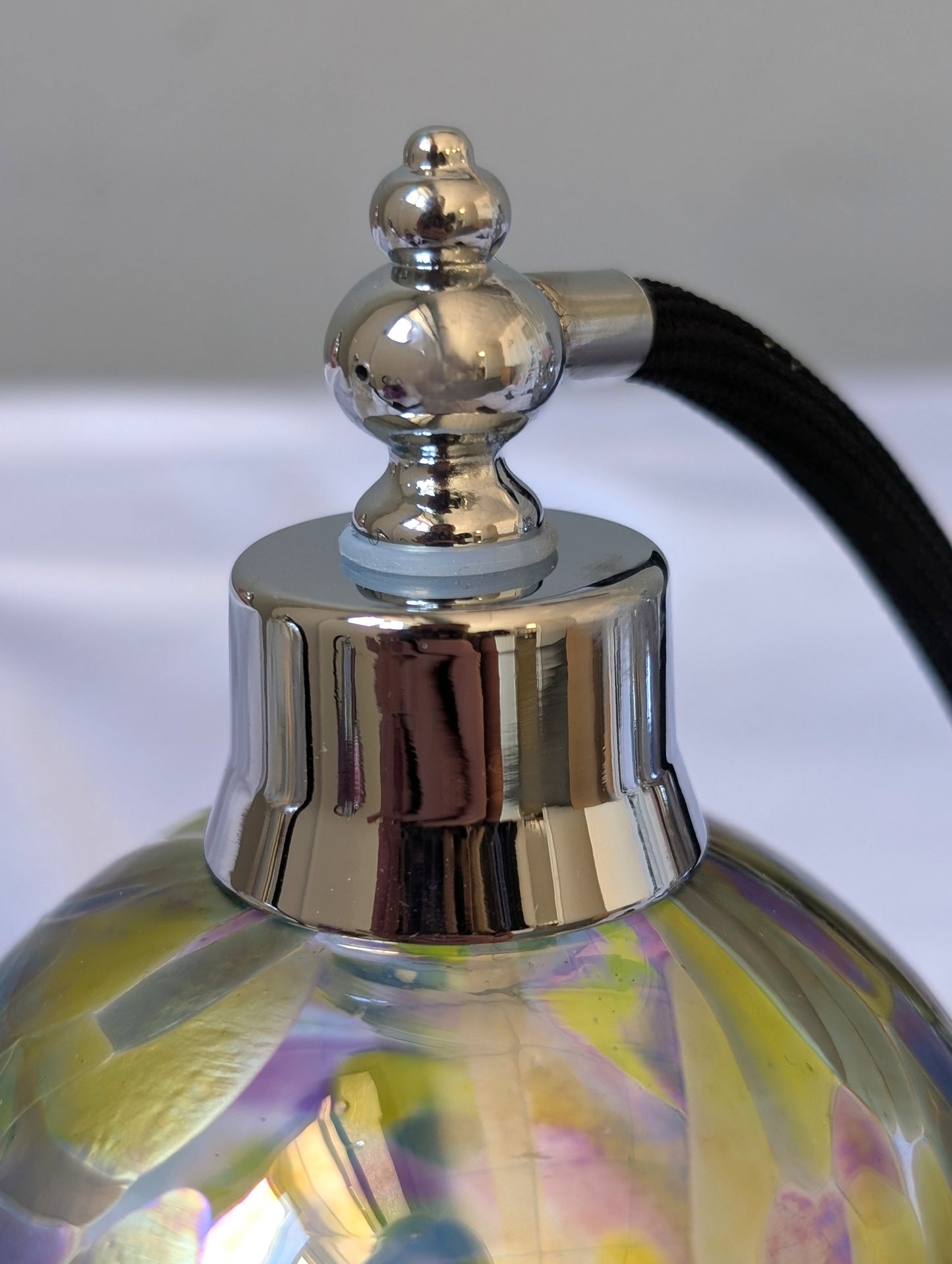 Vintage Glass Perfume Atomiser Bottles Birthstone