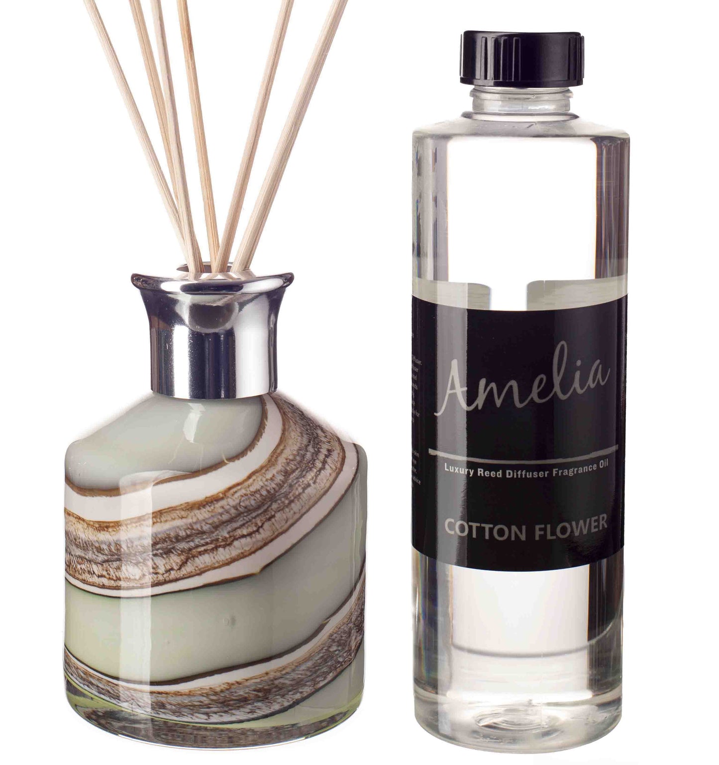 Small Cylinder Reed Diffuser - Smoked Meadows