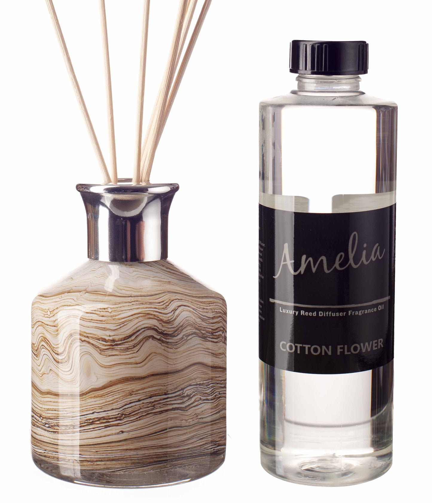 Small Cylinder Reed Diffuser - Natural Stone