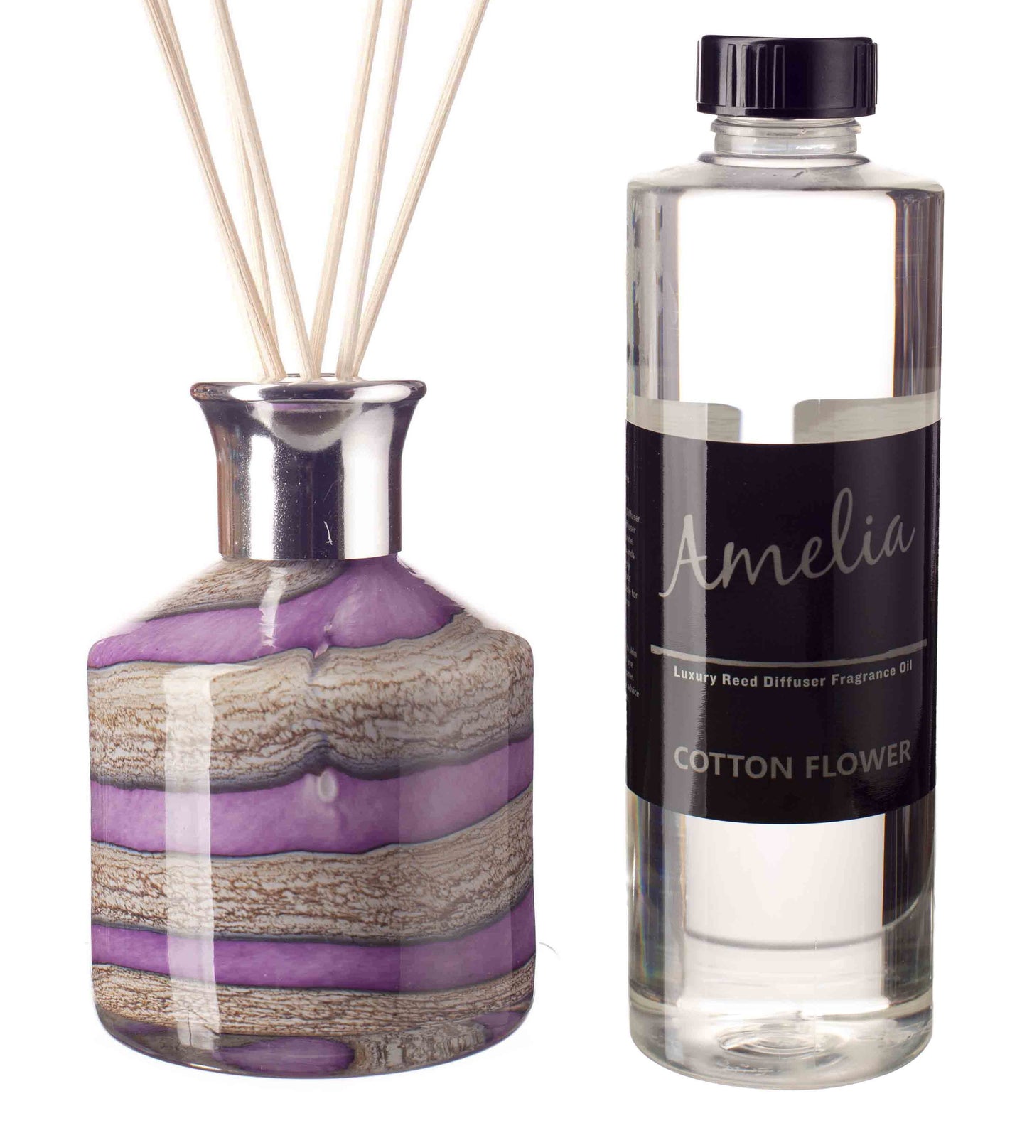 Small Cylinder Reed Diffuser - Violet Sands