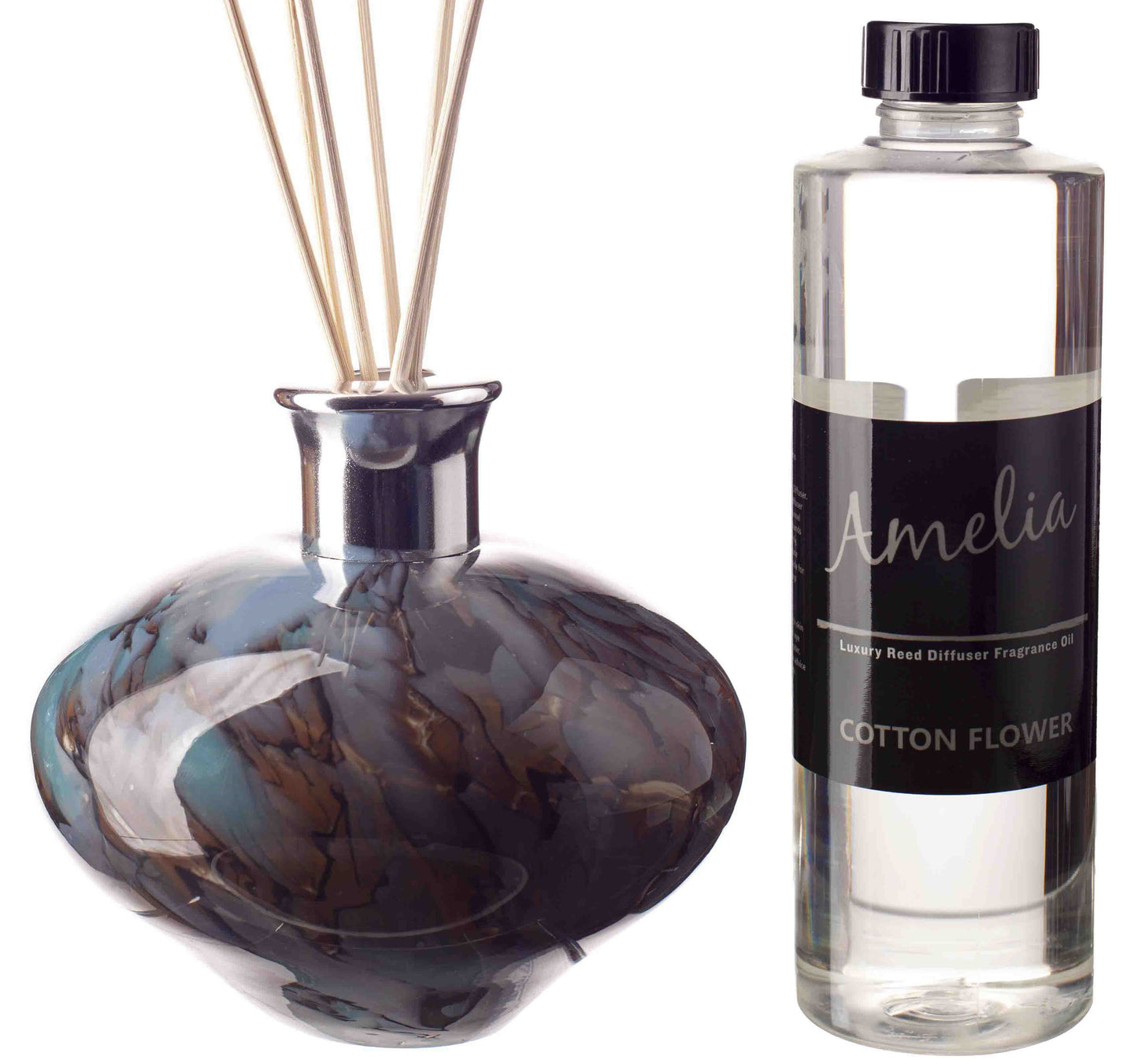 Oval Reed Diffuser - Stormy Sky