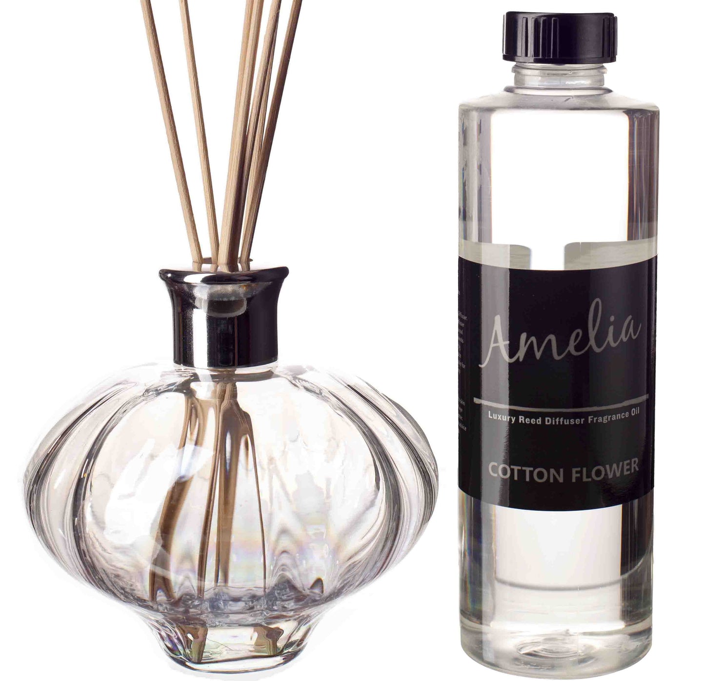 Oval Reed Diffuser - Optical Clear Iridescent