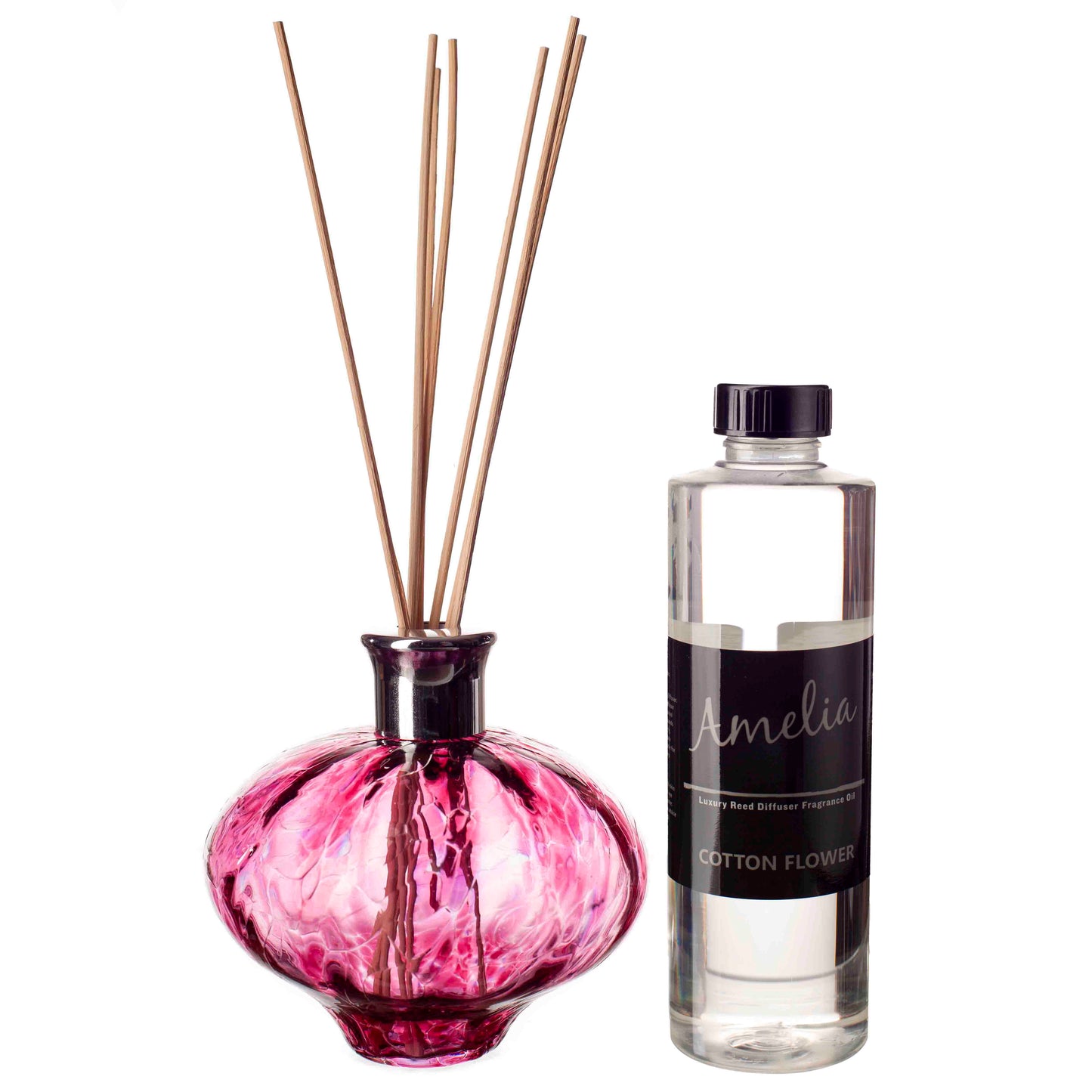 Oval Reed Diffuser - Optical Pink Clear