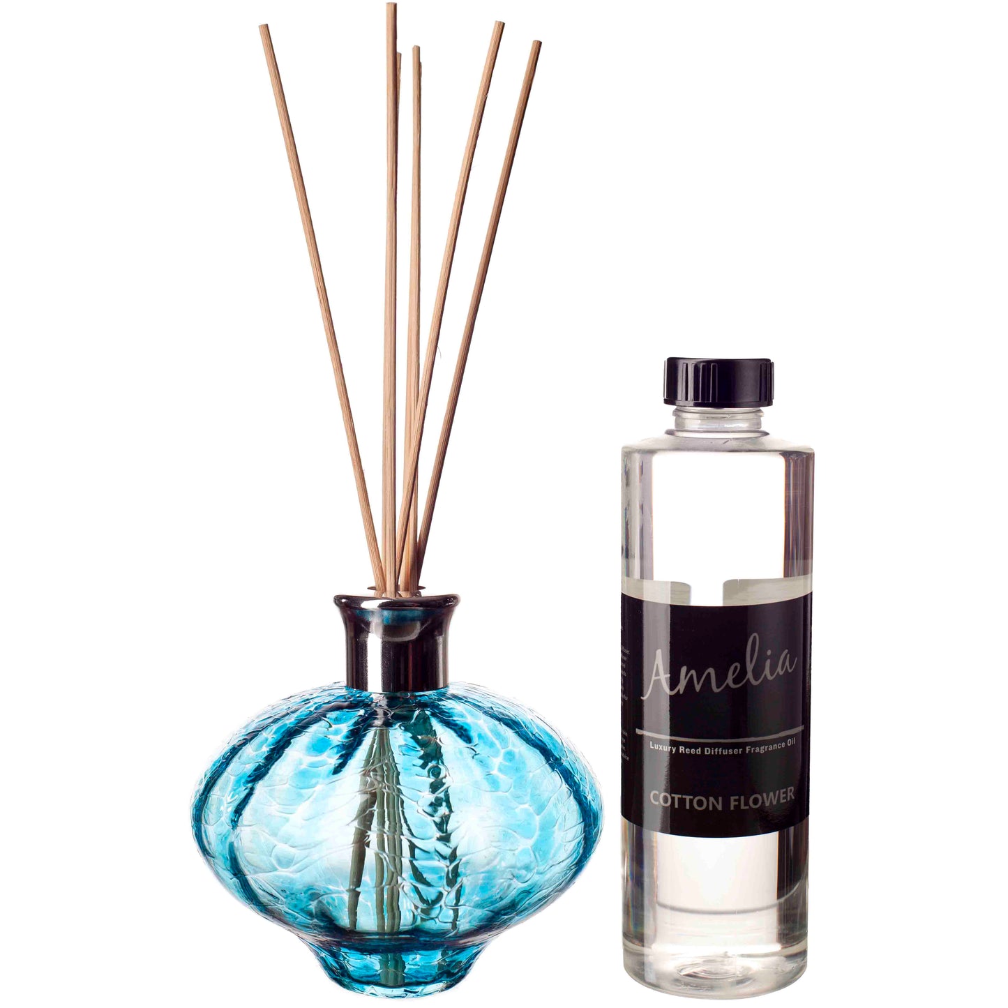Oval Reed Diffuser - Optical Blue Clear