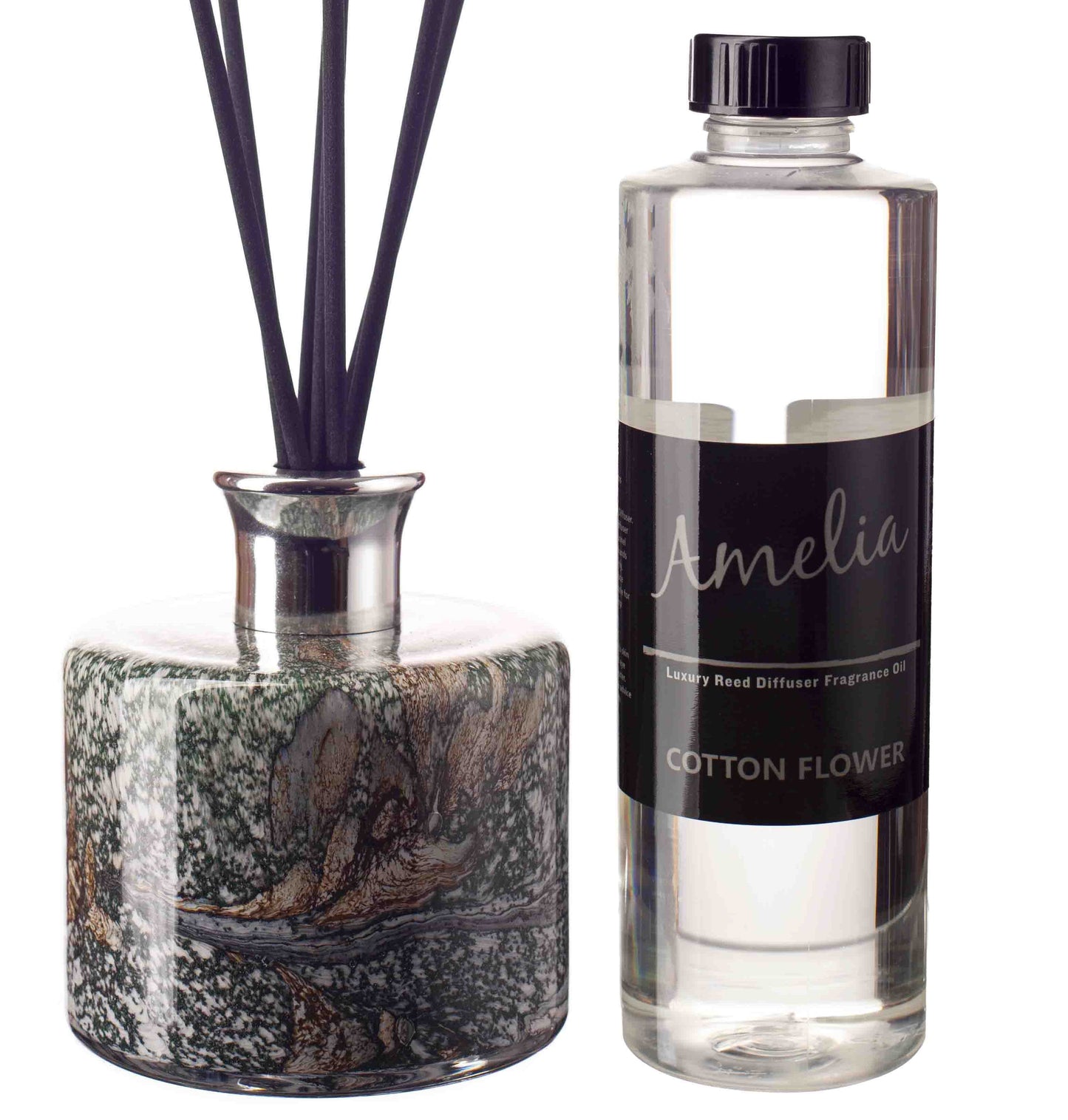 Cylinder Reed Diffuser - Peacock Lustre