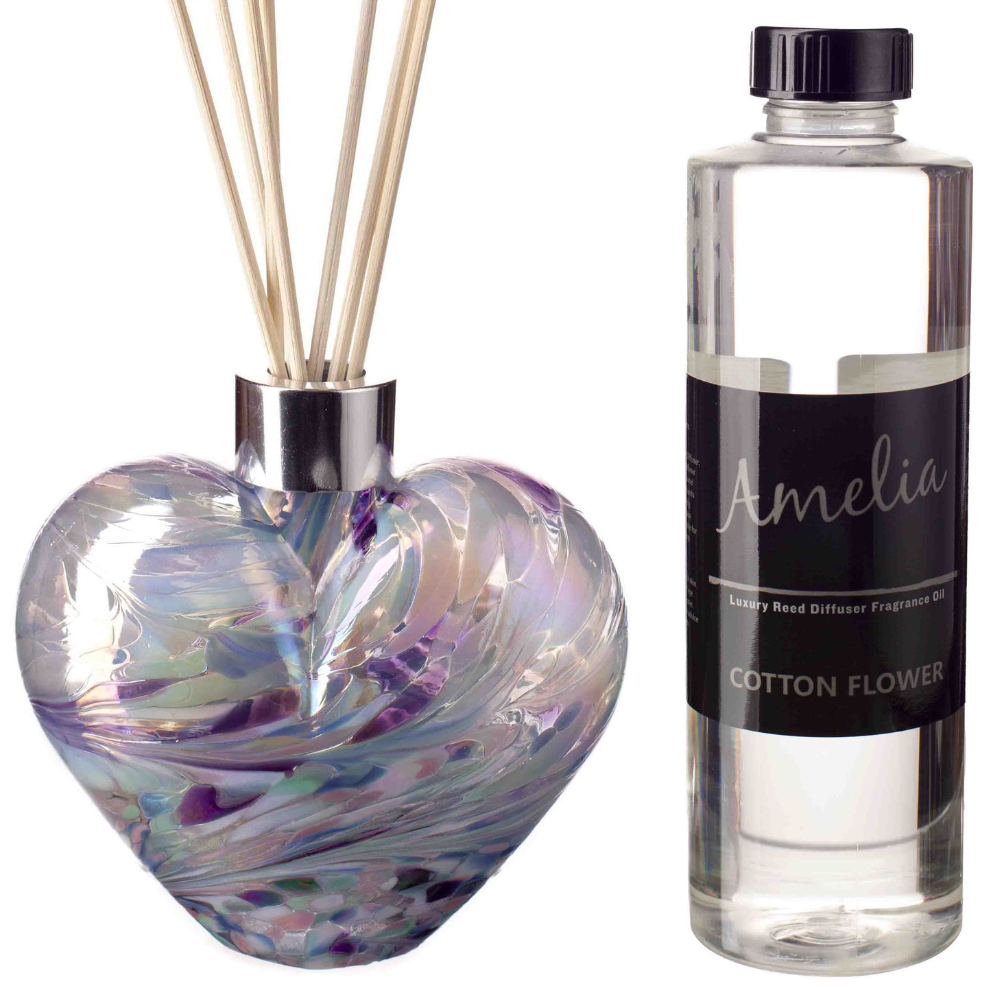 Heart Reed Diffuser - Pink, Blue & Purple