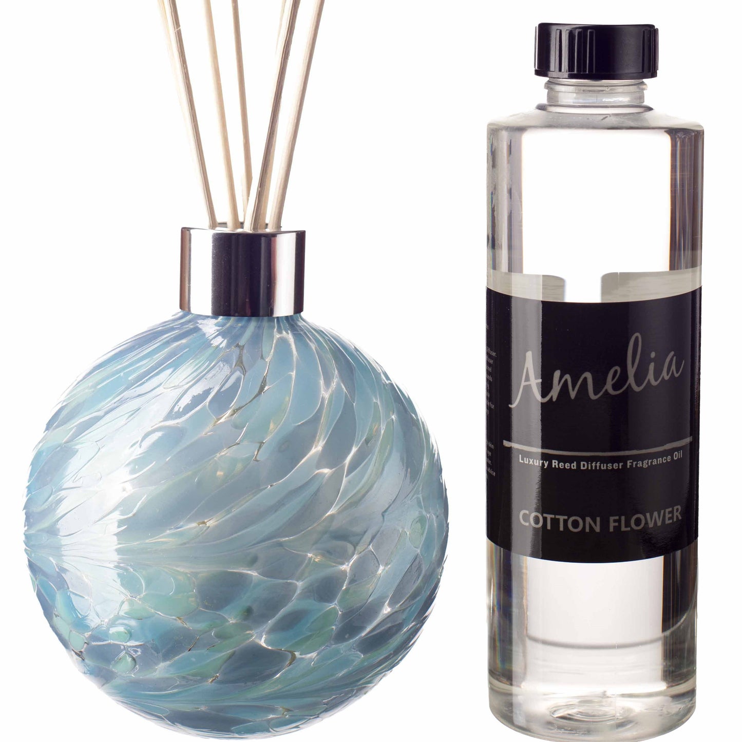 Sphere Reed Diffuser - Turquoise and Sage