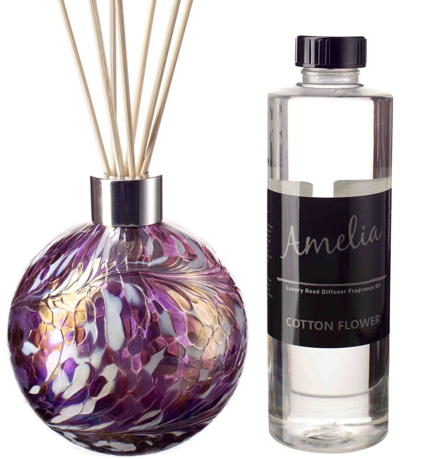 Sphere Reed Diffuser - Violet And White