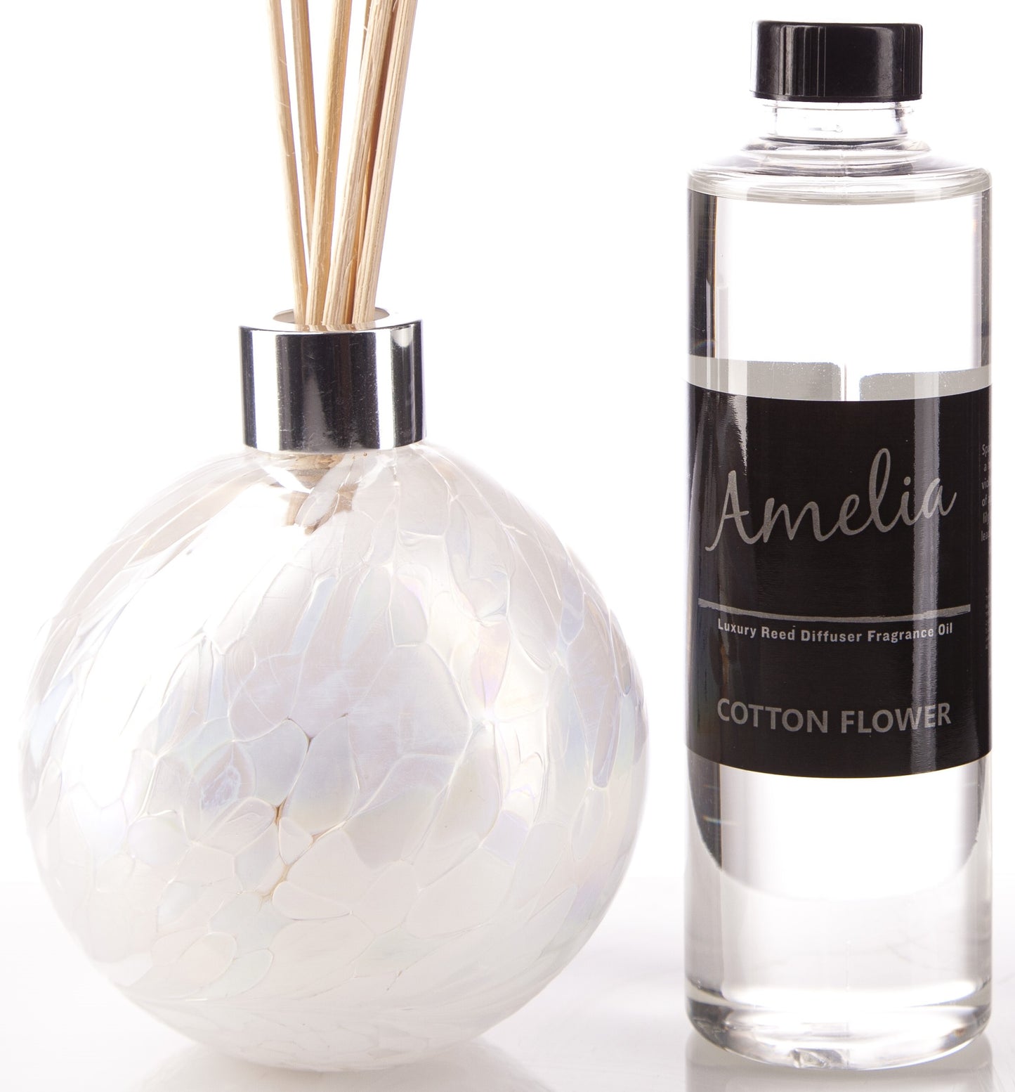 Sphere Reed Diffuser - Pearl White