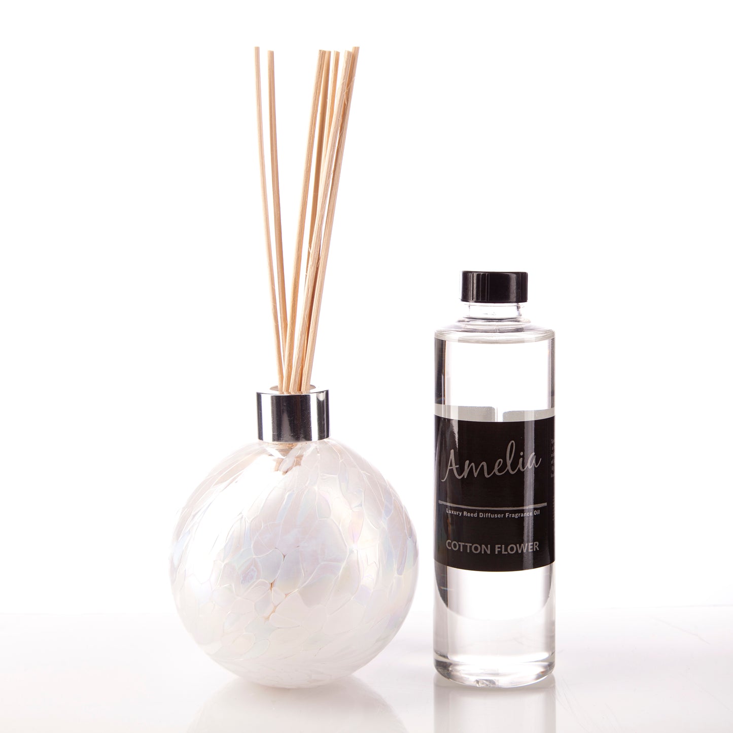 Sphere Reed Diffuser - Pearl White