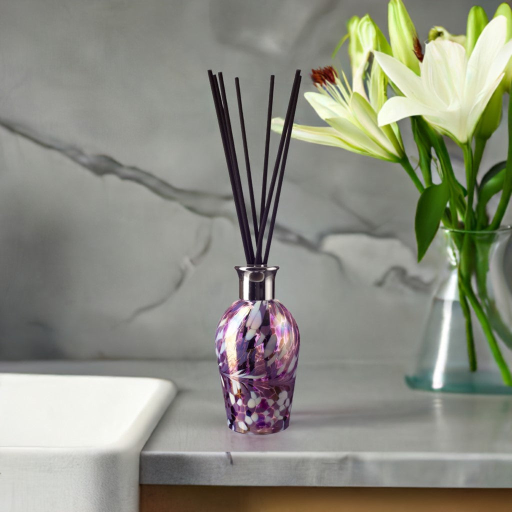 Dome Reed Diffuser - Violet & White