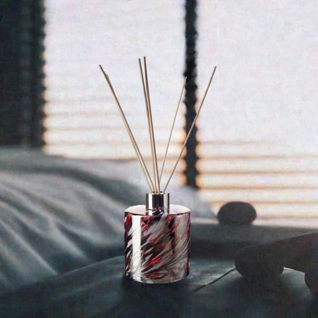 Cylinder Reed Diffuser - Red, Black & White