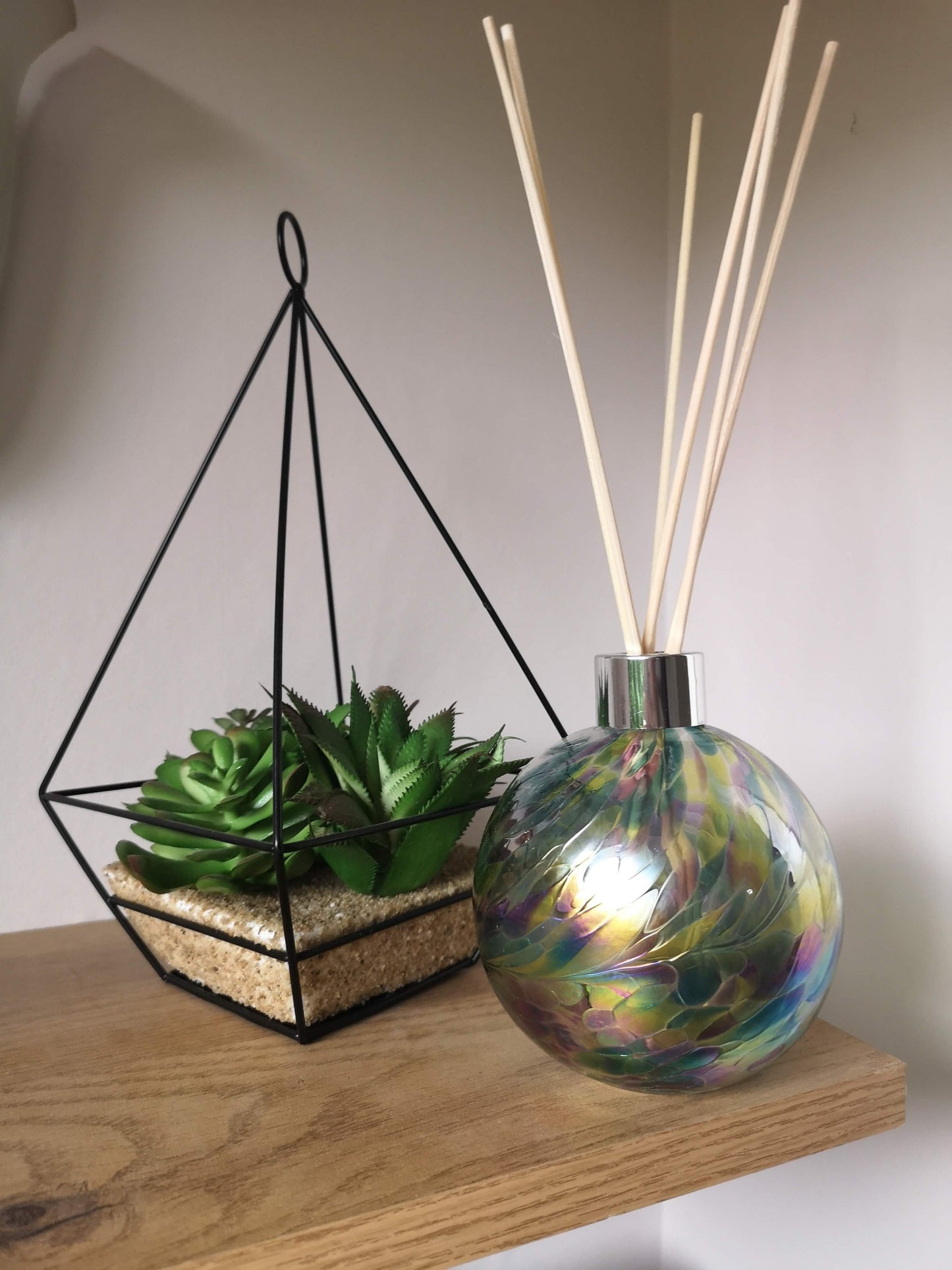 Sphere Reed Diffuser - Purple, Teal and Lime Green