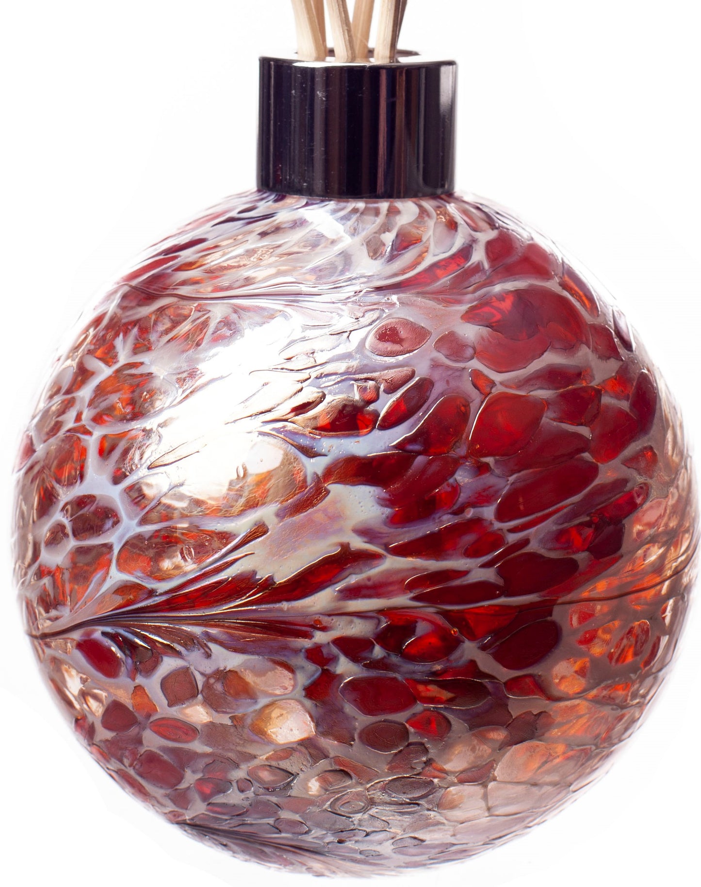 Sphere Reed Diffuser - Red and White Crackle