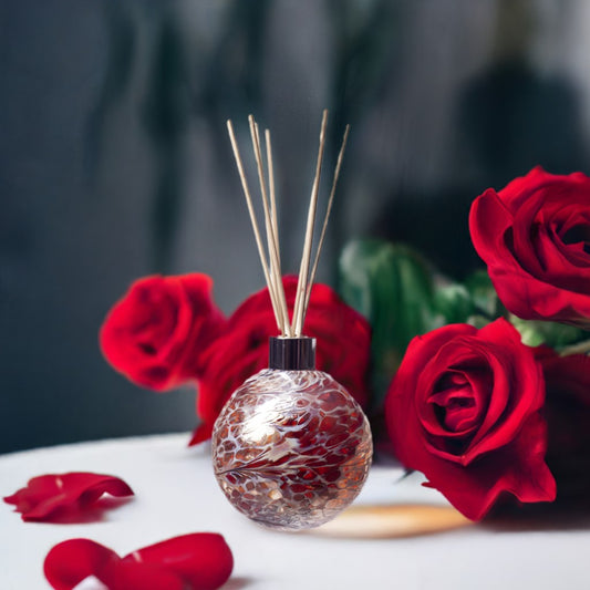 Sphere Reed Diffuser - Red and White Crackle