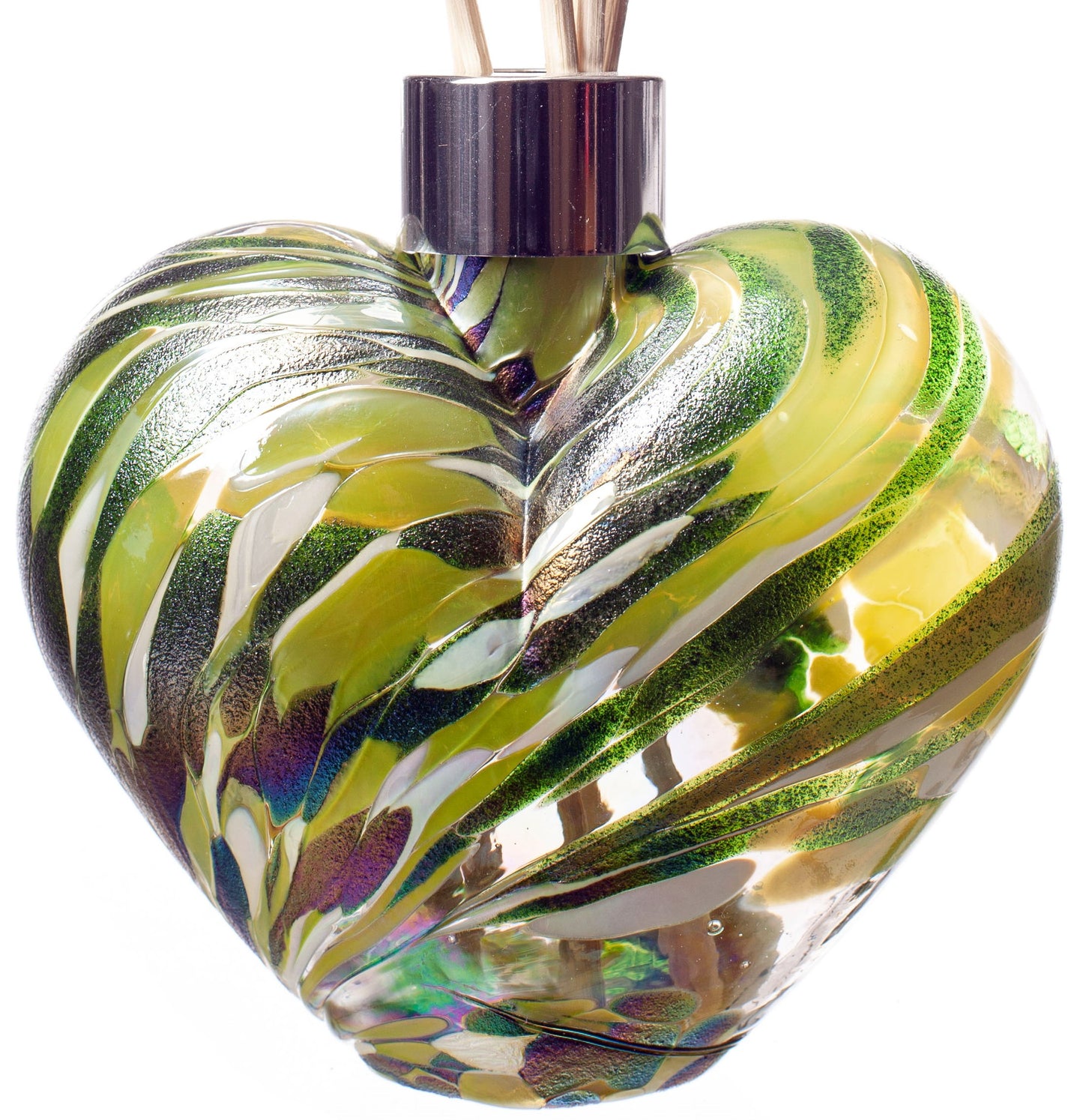 Heart Reed Diffuser - Green and White