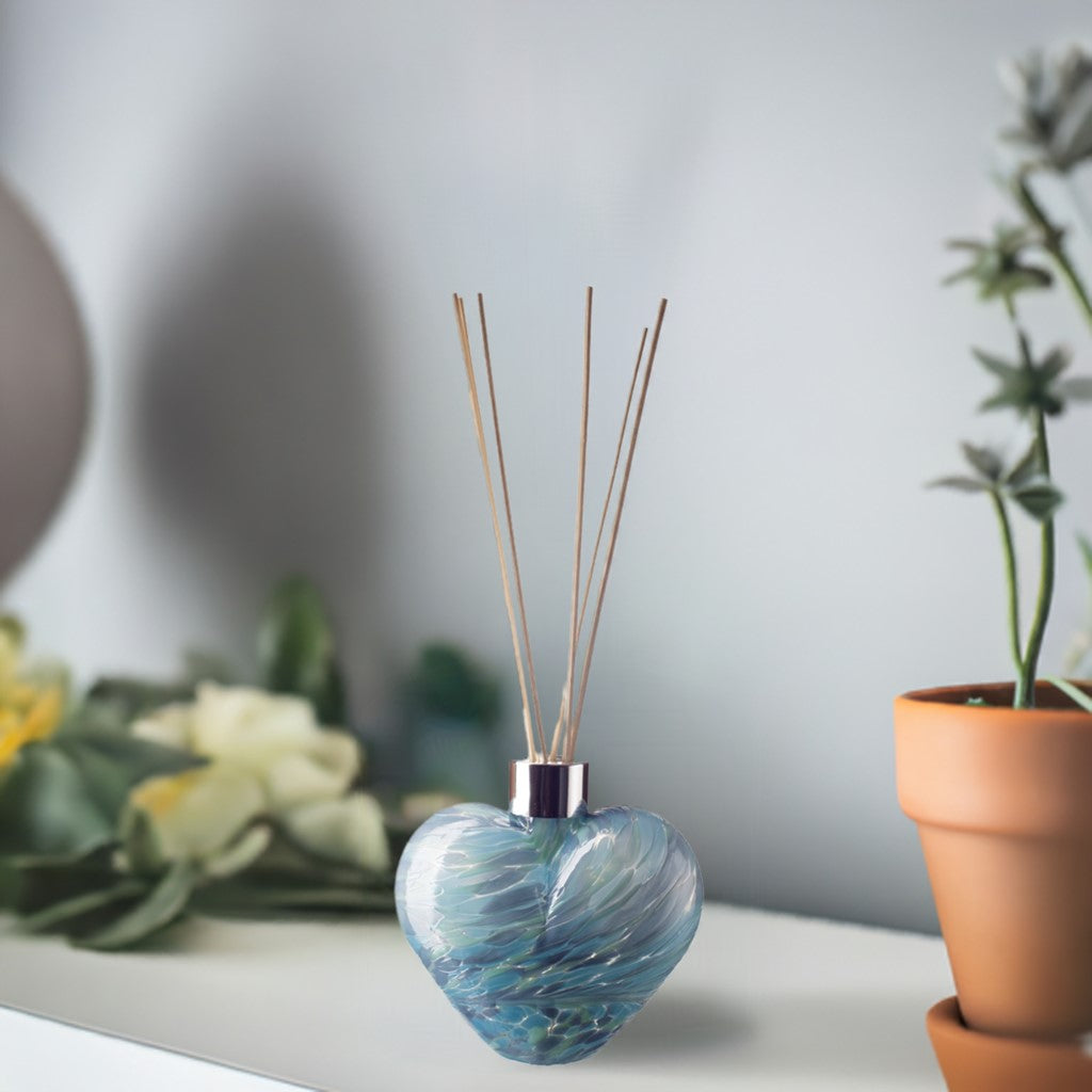 Heart Reed Diffuser - Turquoise & Sage