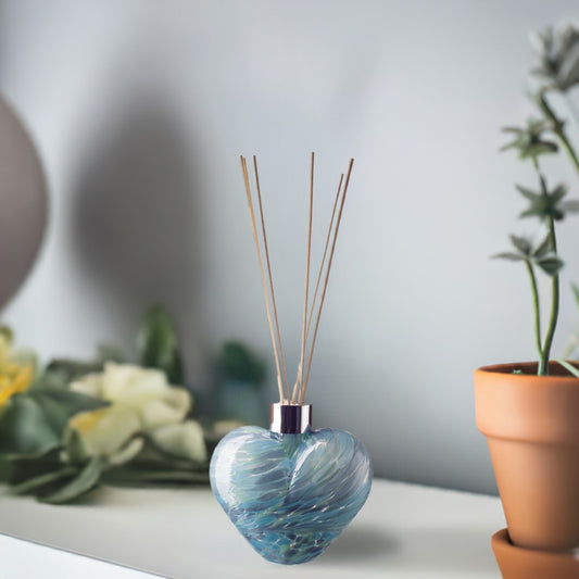 Heart Reed Diffuser - Turquoise & Sage