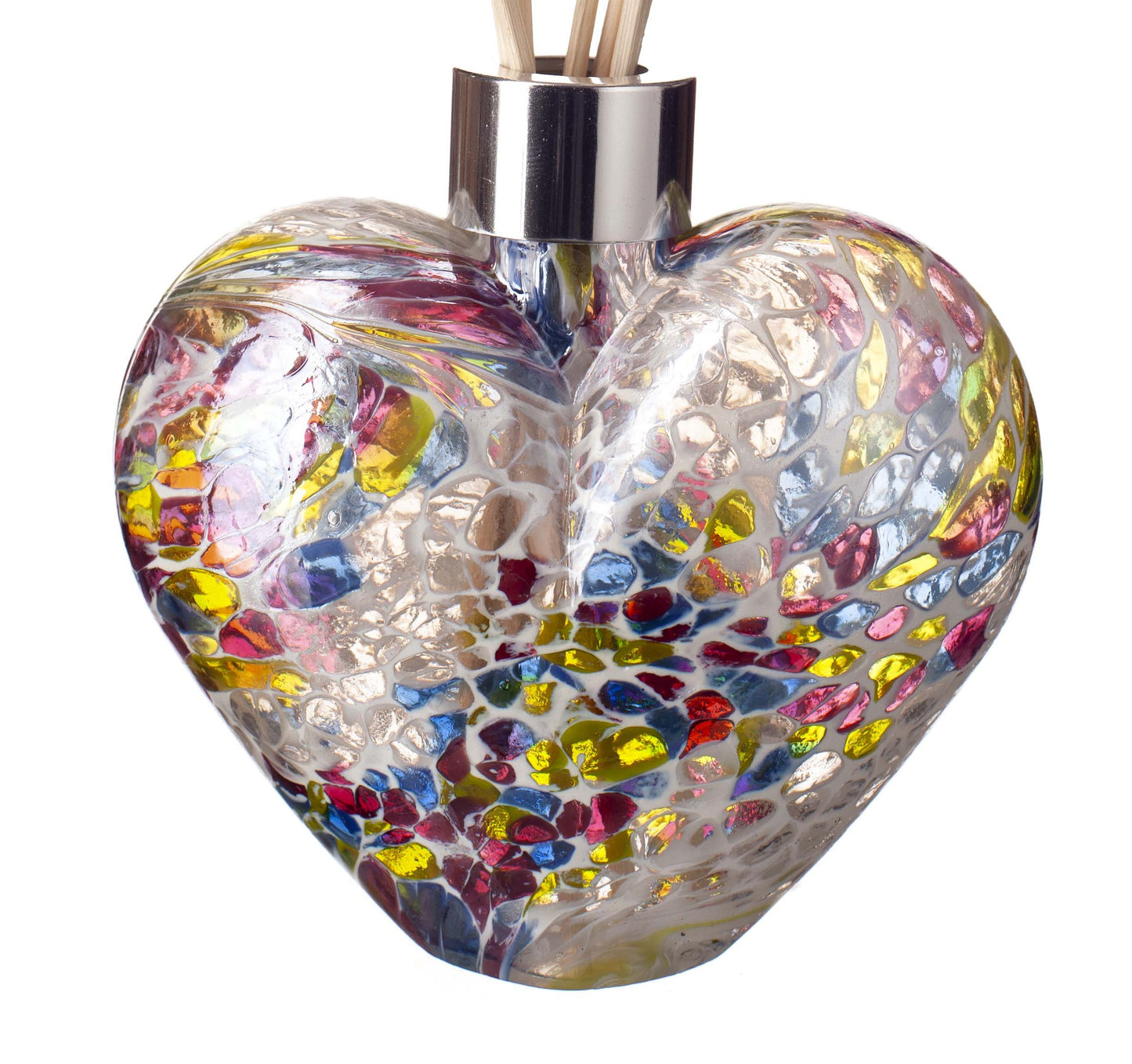 Heart Reed Diffuser - White & Multicoloured