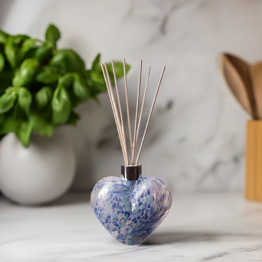 Heart Reed Diffuser - White, Sage & Blue