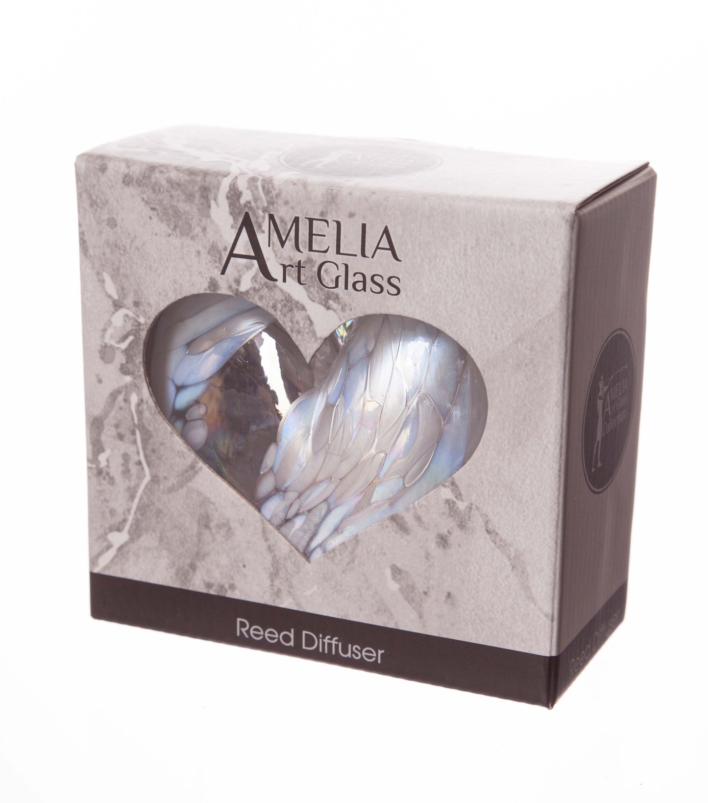 Heart Reed Diffuser - White & Grey Frosted
