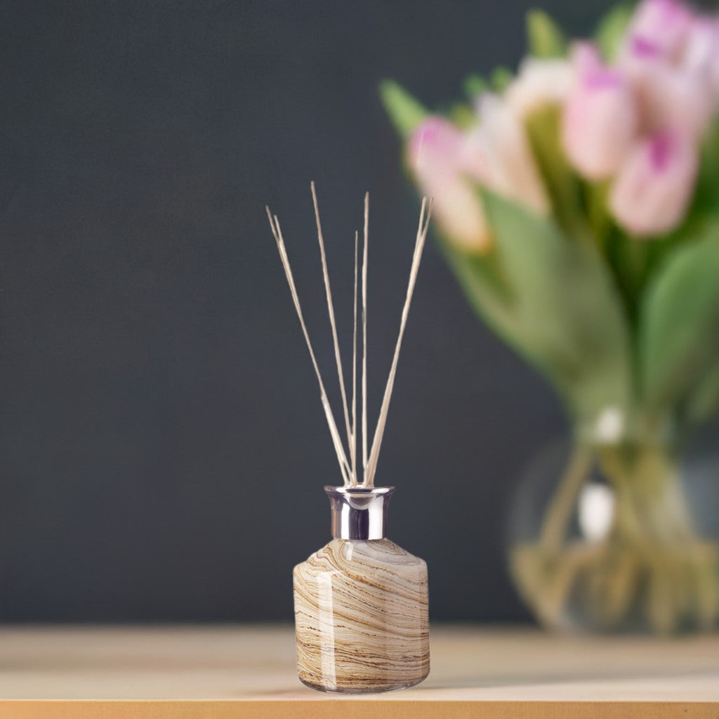 Small Cylinder Reed Diffuser - Natural Stone
