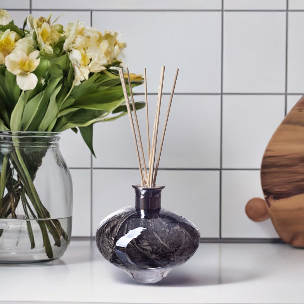 Oval Reed Diffuser - Black Marble