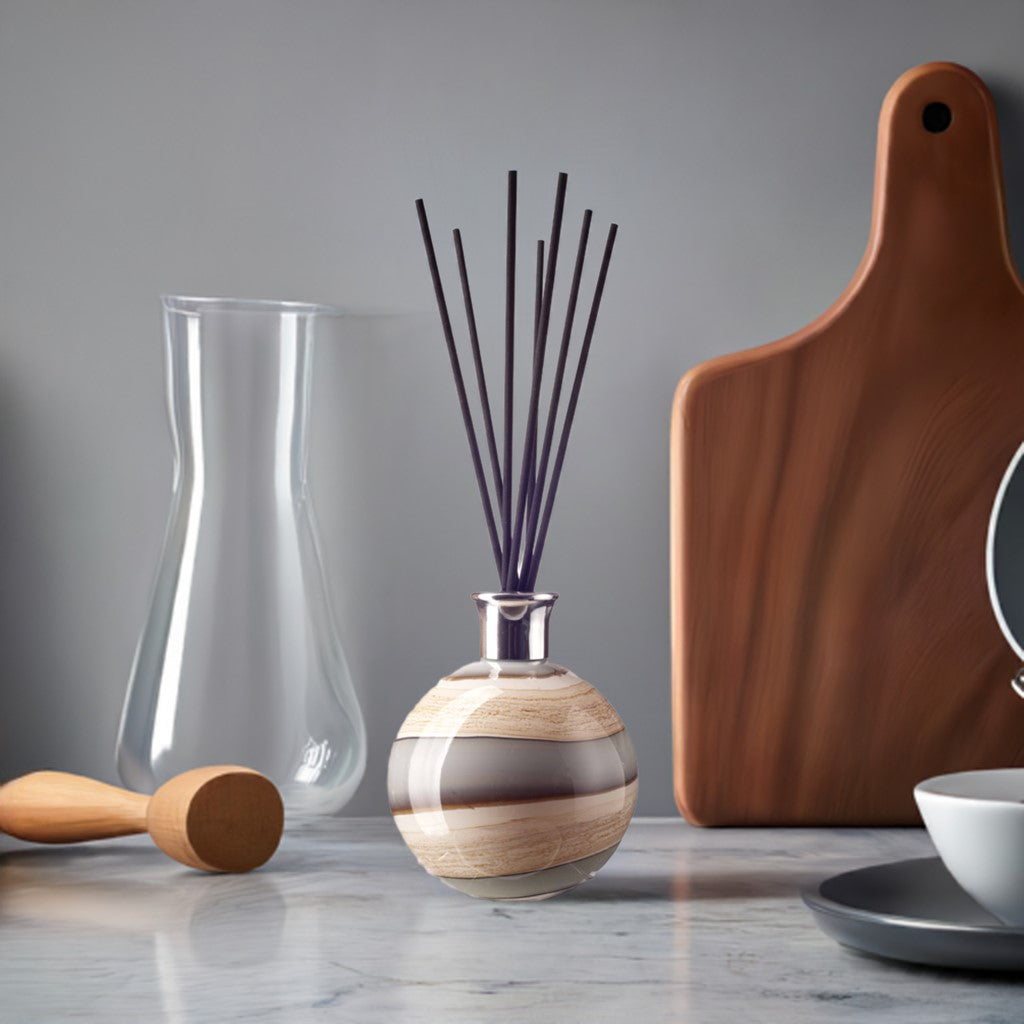 Large Sphere Reed Diffuser - Smoked Meadows