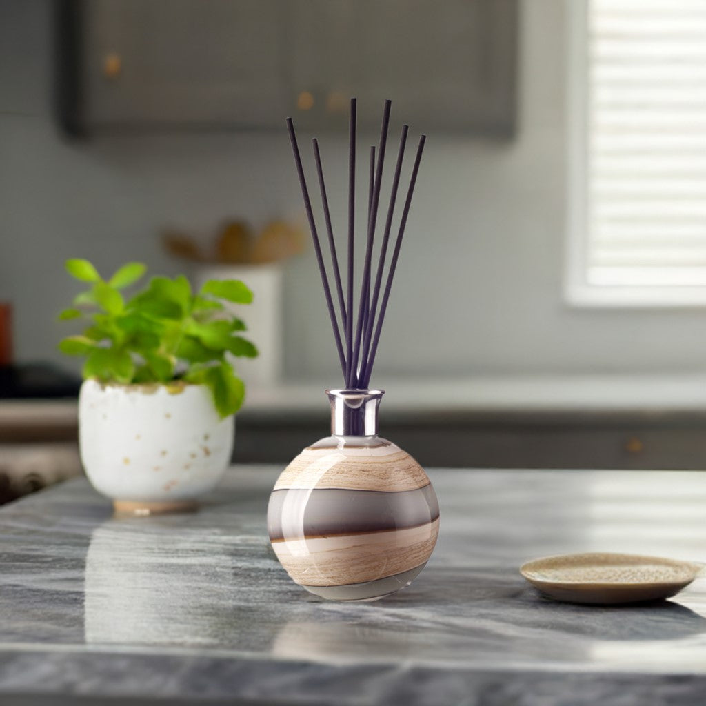 Large Sphere Reed Diffuser - Smoked Meadows