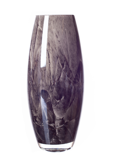 Tapered Vase 25cm - Black Marble