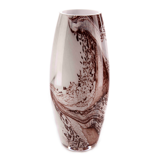 Tapered Vase 25cm - Carnelian Marble