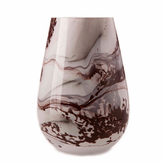 Medium Dome Vase 19cm - Carnelian Marble