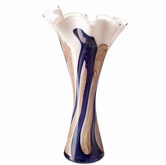 Tall Handkerchief Vase 40cm - Naval Oak