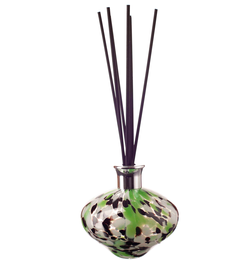 Oval Reed Diffuser - Green, Black and White