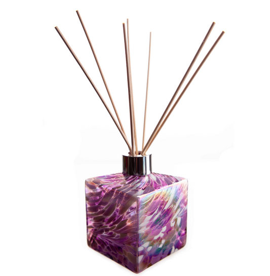 Square Reed Diffuser - Purple & White