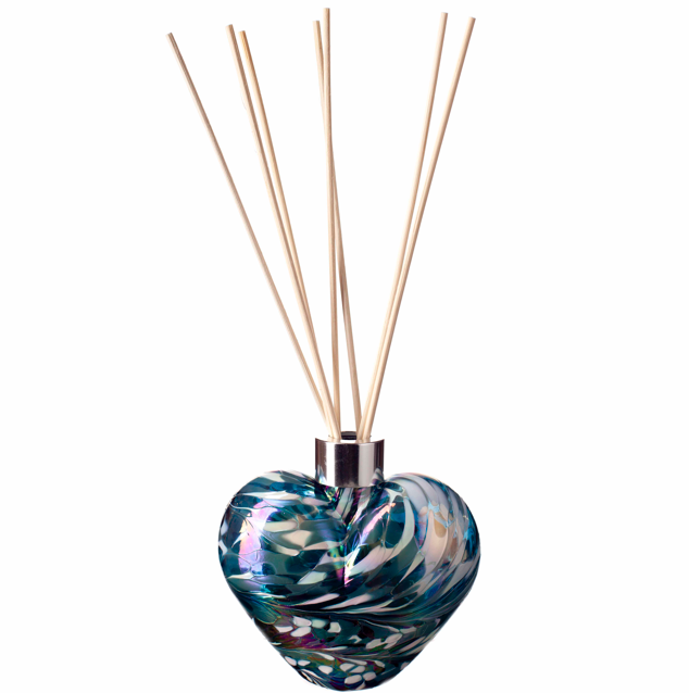 Heart Reed Diffuser - Turquoise & White